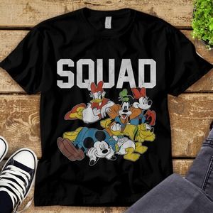 Disney Mickey Mouse and Friends Squad Unisex Tee Adult T-shirt Kid Shirt